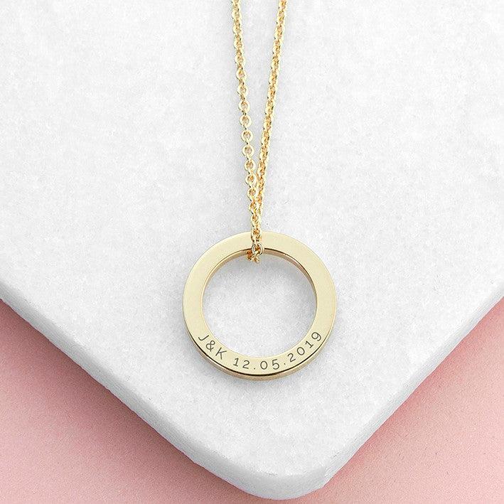 Custom Name Ring Necklace-Necklaces-NEVANNA