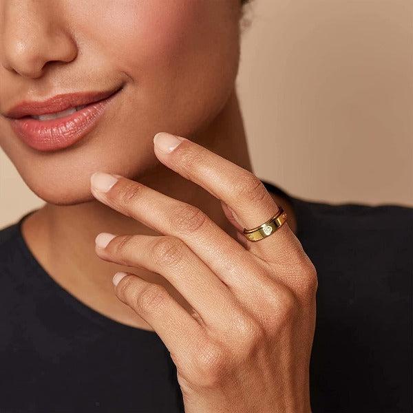Zirconia Anti-Anxiety Promise Ring-Rings-NEVANNA