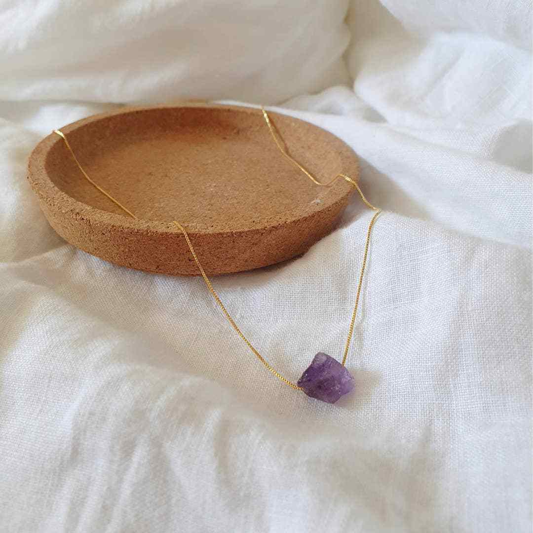 Amethyst - 14k Gold Plated Necklace-Necklace-NEVANNA