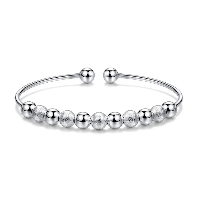 Anti-Anxiety Bead Spinner Bangle-Bracelets-NEVANNA