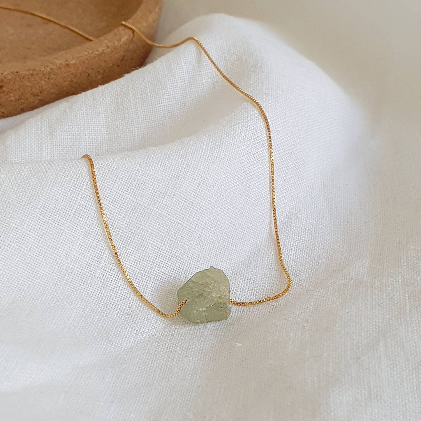 Aquamarine - 14k Gold Plated Necklace-Necklace-NEVANNA