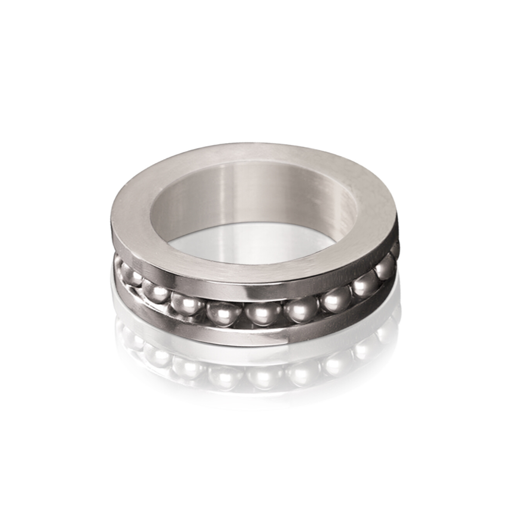 Bearing Sphere Tranquility Ring-Rings-NEVANNA
