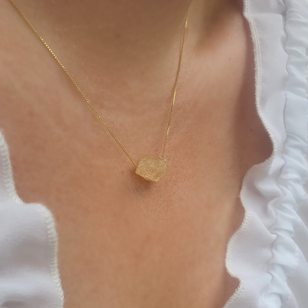 Citrine November Birthstone Necklace-Necklace-NEVANNA