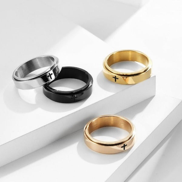 Cross Spinner Ring-NEVANNA