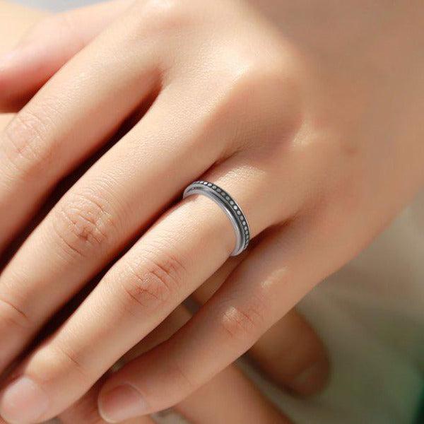 Dot Anti-Anxiety Spinning Band-Rings-NEVANNA