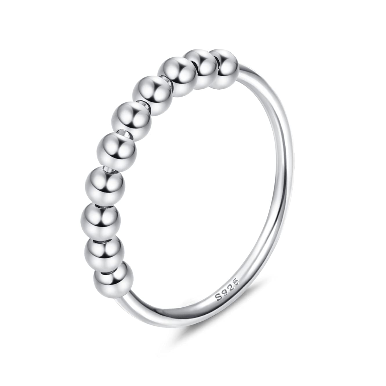 Focus Anti-Anxiety Ring - Sterling Silver-Rings-NEVANNA