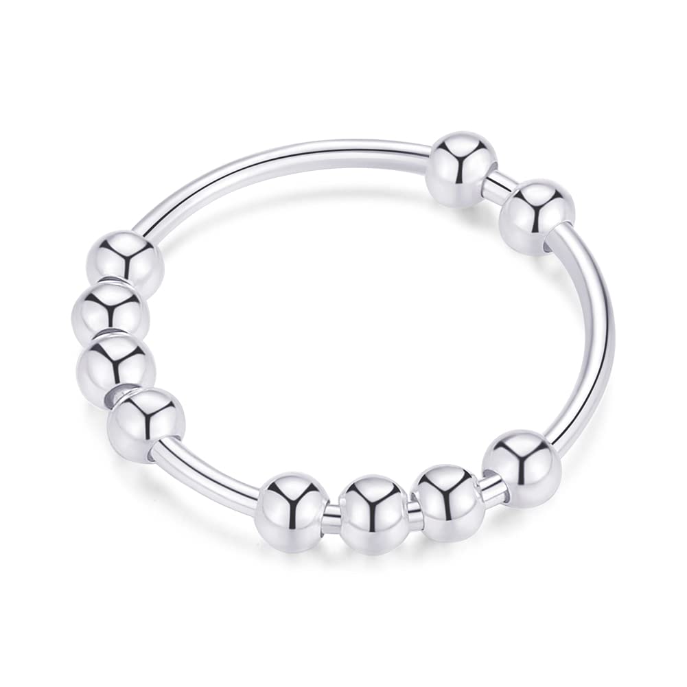 Focus Anti-Anxiety Ring - Sterling Silver-Rings-NEVANNA