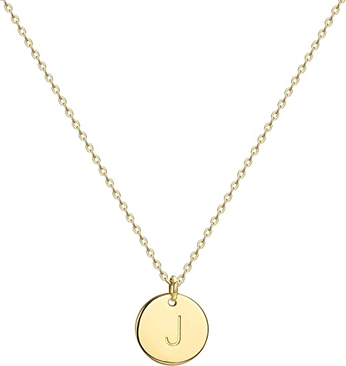 Initial Coin Pendant Necklace-Necklace-NEVANNA