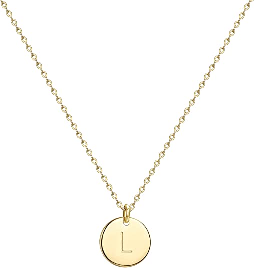 Initial Coin Pendant Necklace-Necklace-NEVANNA