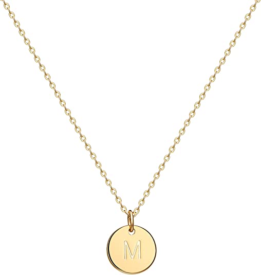 Initial Coin Pendant Necklace-Necklace-NEVANNA