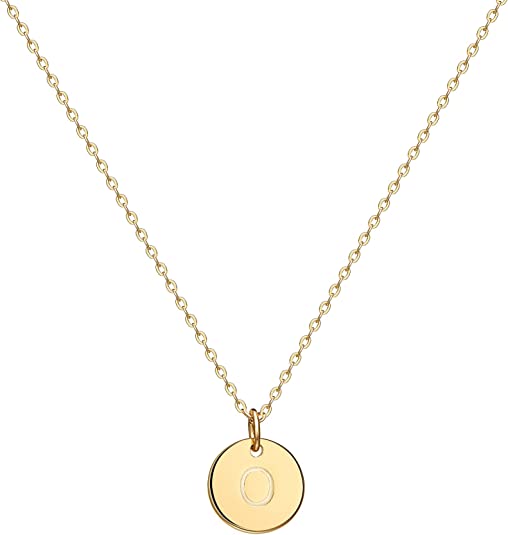 Initial Coin Pendant Necklace-Necklace-NEVANNA