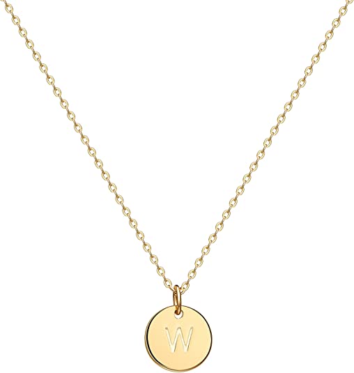 Initial Coin Pendant Necklace-Necklace-NEVANNA