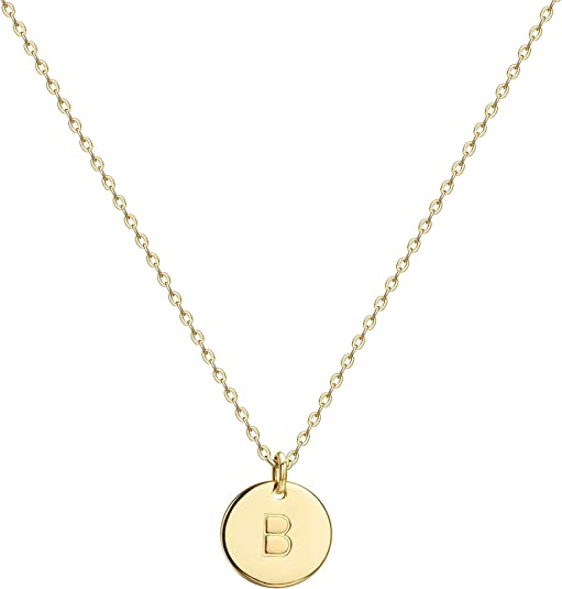 Initial Coin Pendant Necklace-Necklace-NEVANNA