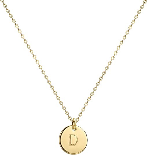 Initial Coin Pendant Necklace-Necklace-NEVANNA