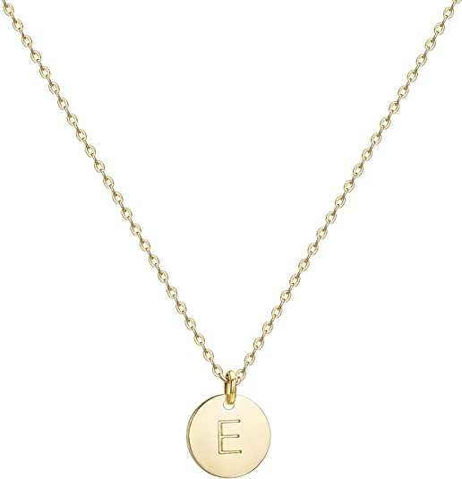 Initial Coin Pendant Necklace-Necklace-NEVANNA