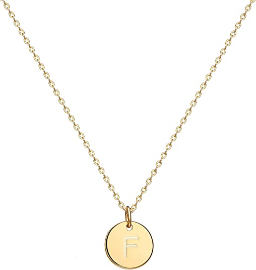 Initial Coin Pendant Necklace-Necklace-NEVANNA