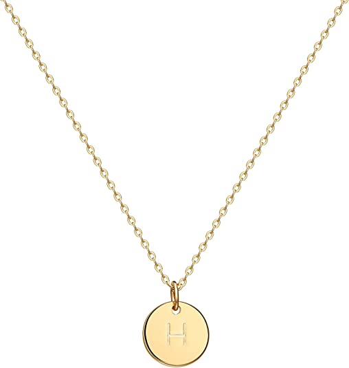 Initial Coin Pendant Necklace-Necklace-NEVANNA