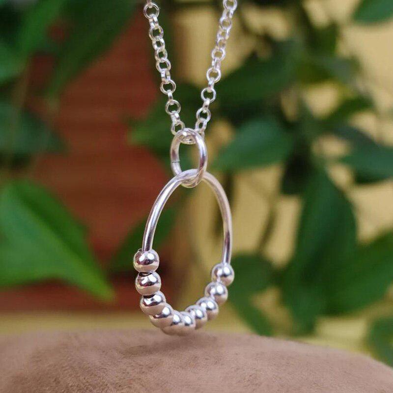 Mia Fidget Ring Pendant Necklace-Necklaces-NEVANNA