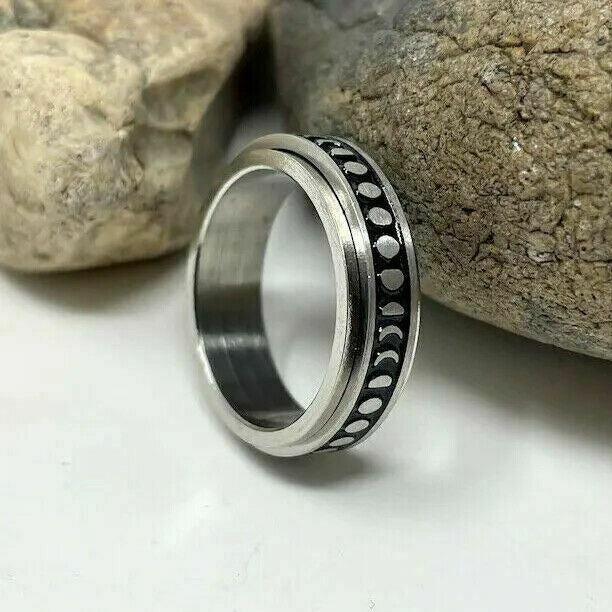 Moon Spinner Band-Rings-NEVANNA