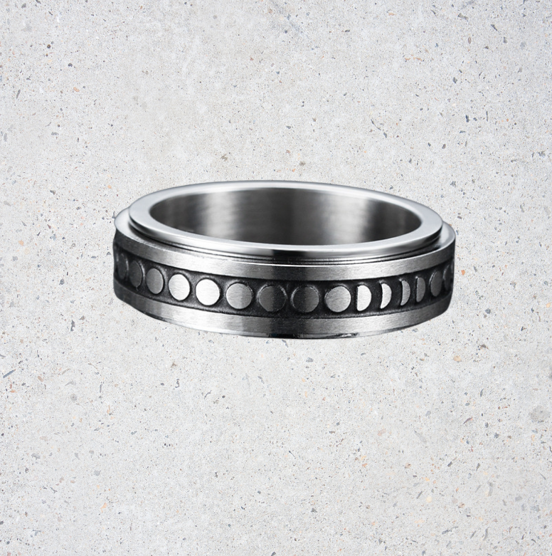 Moon Spinner Band-Rings-NEVANNA