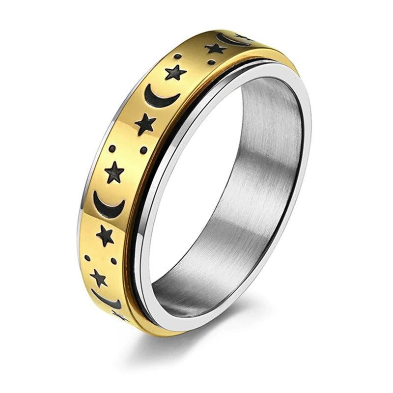 Moon Star Anti-Anxiety Ring-Rings-NEVANNA