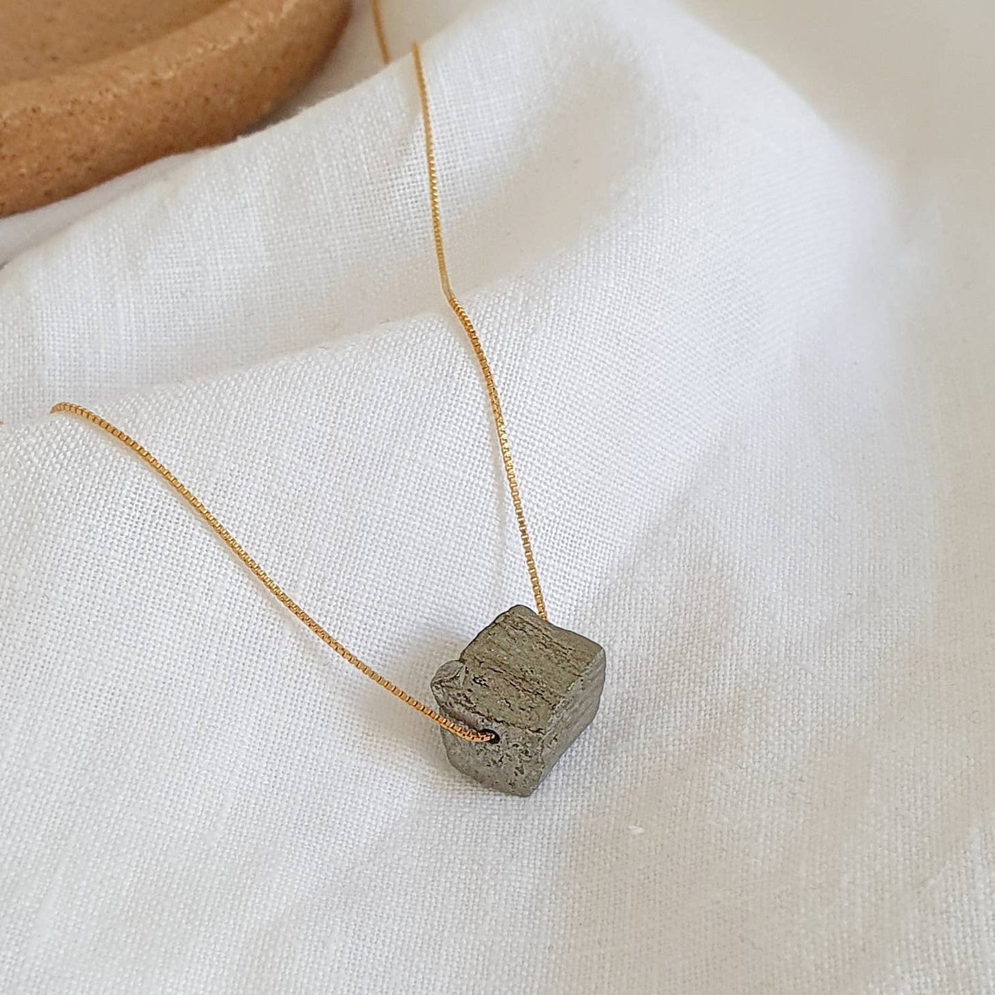 Pyrite - 14k Gold Plated Necklace-Necklace-NEVANNA