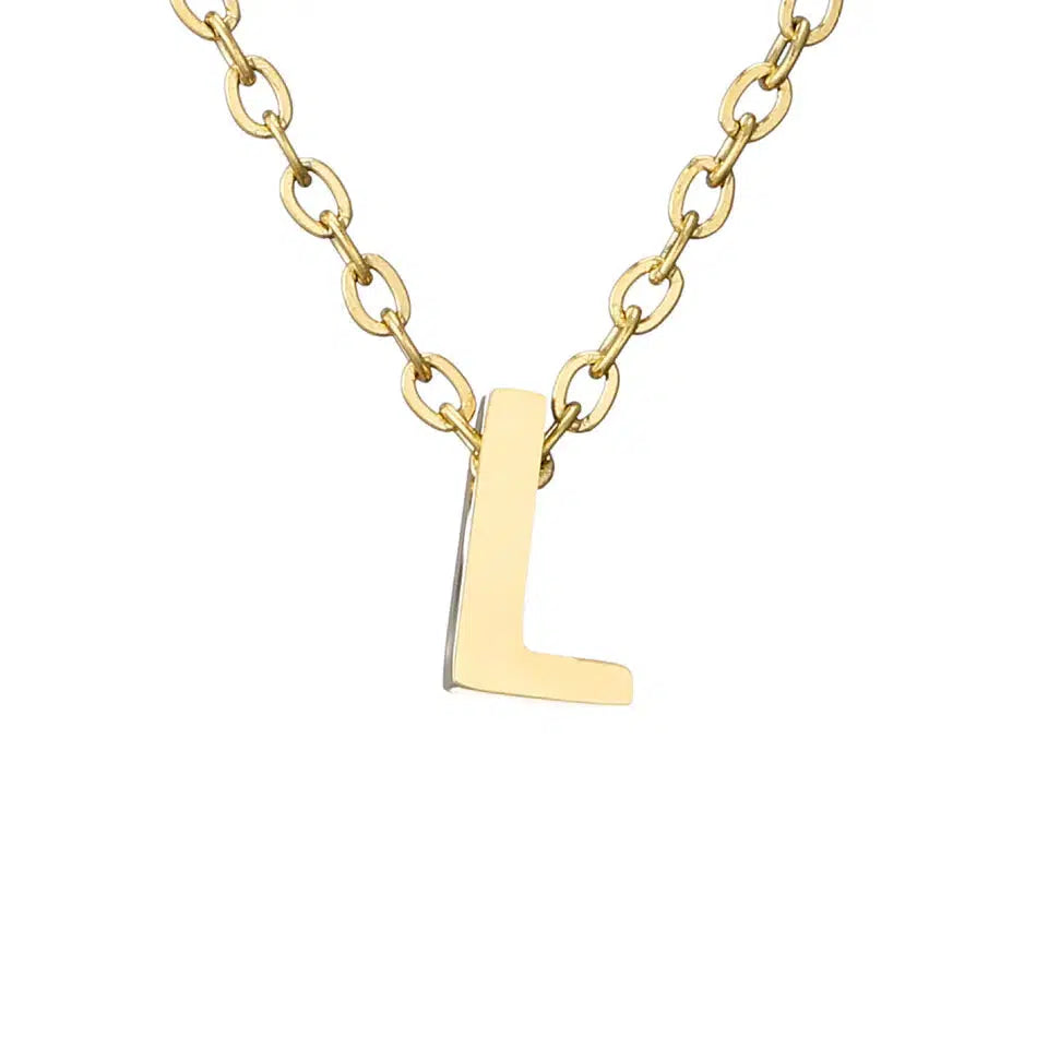 Simple Initial Necklace-Necklaces-NEVANNA