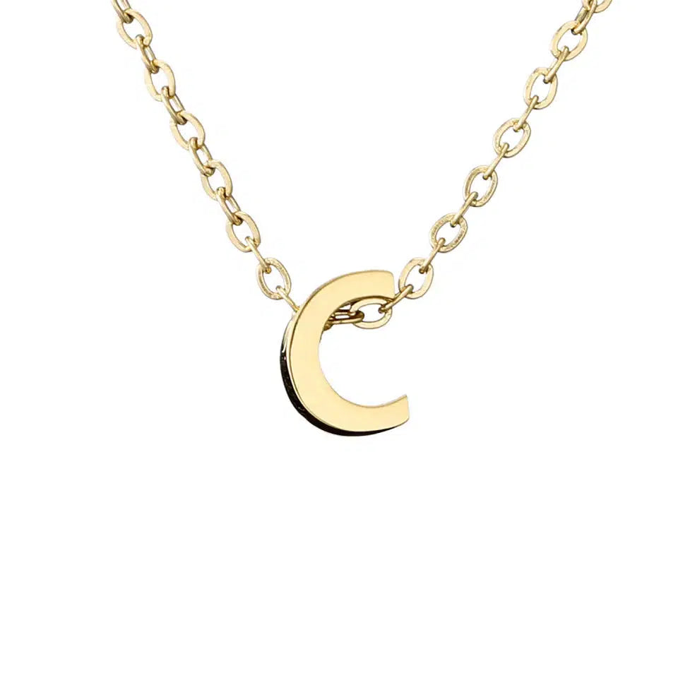 Simple Initial Necklace-Necklaces-NEVANNA