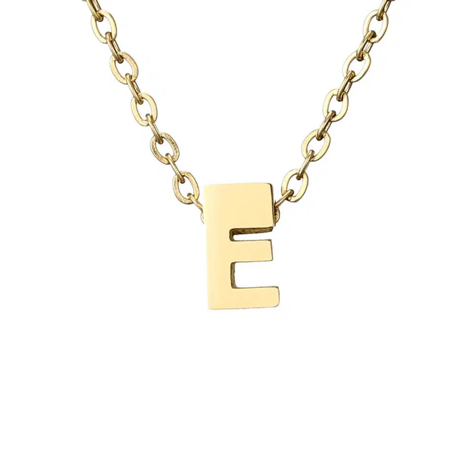 Simple Initial Necklace-Necklaces-NEVANNA