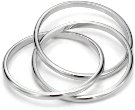 Triple Interlocked Fidget Ring-Rings-NEVANNA