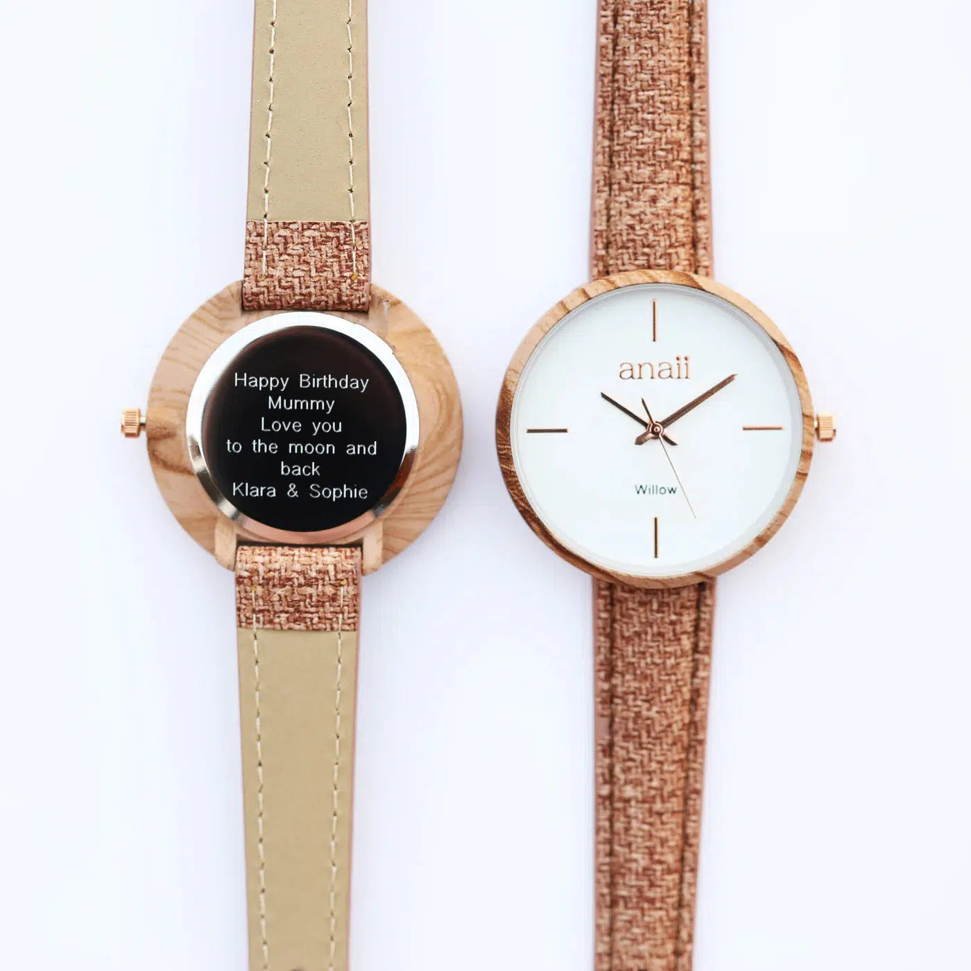 Anaii Personalised Ladies' Watch - Hazel Wood-NEVANNA