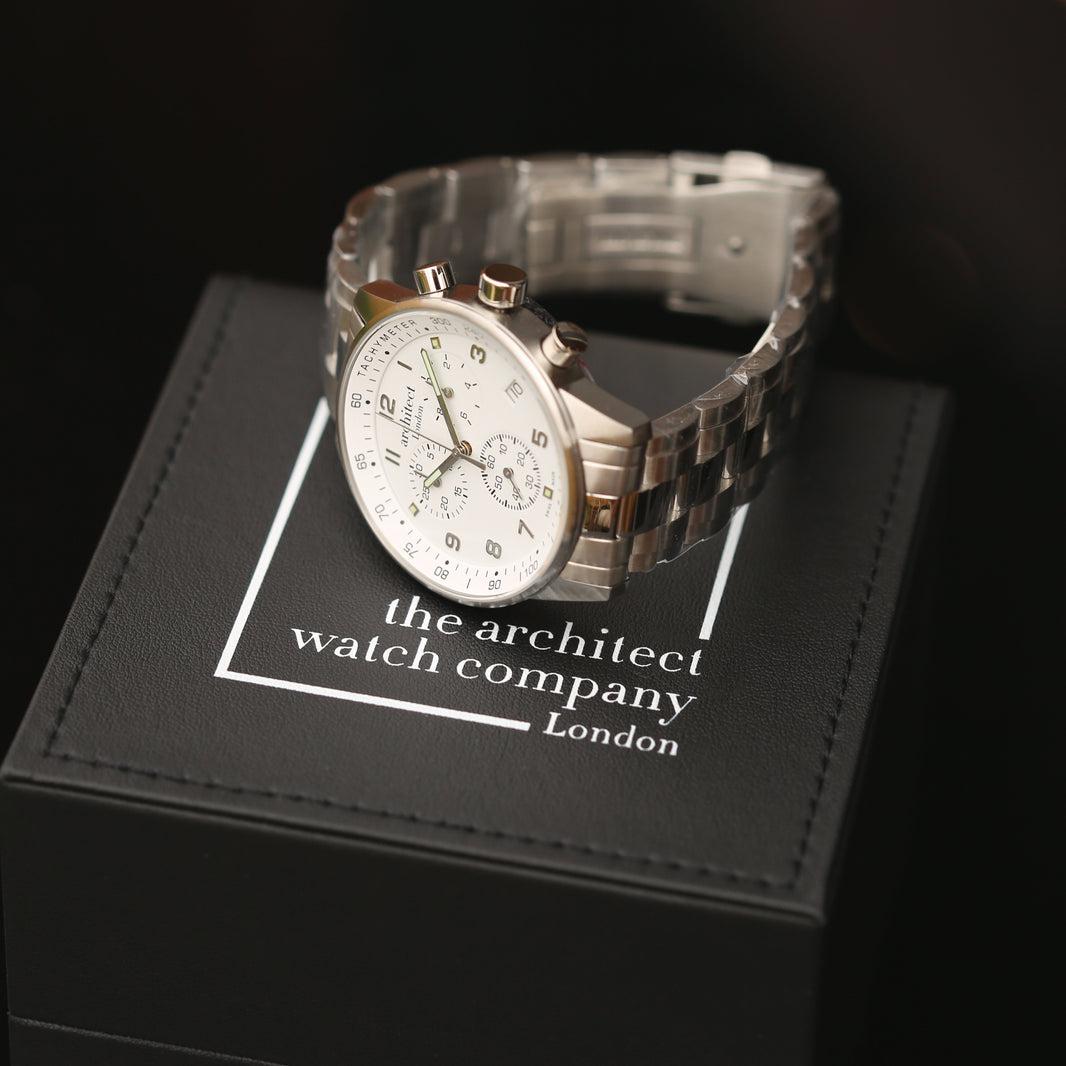 Swiss Made Men's Architect Endeavour - Handwriting Engraving-NEVANNA
