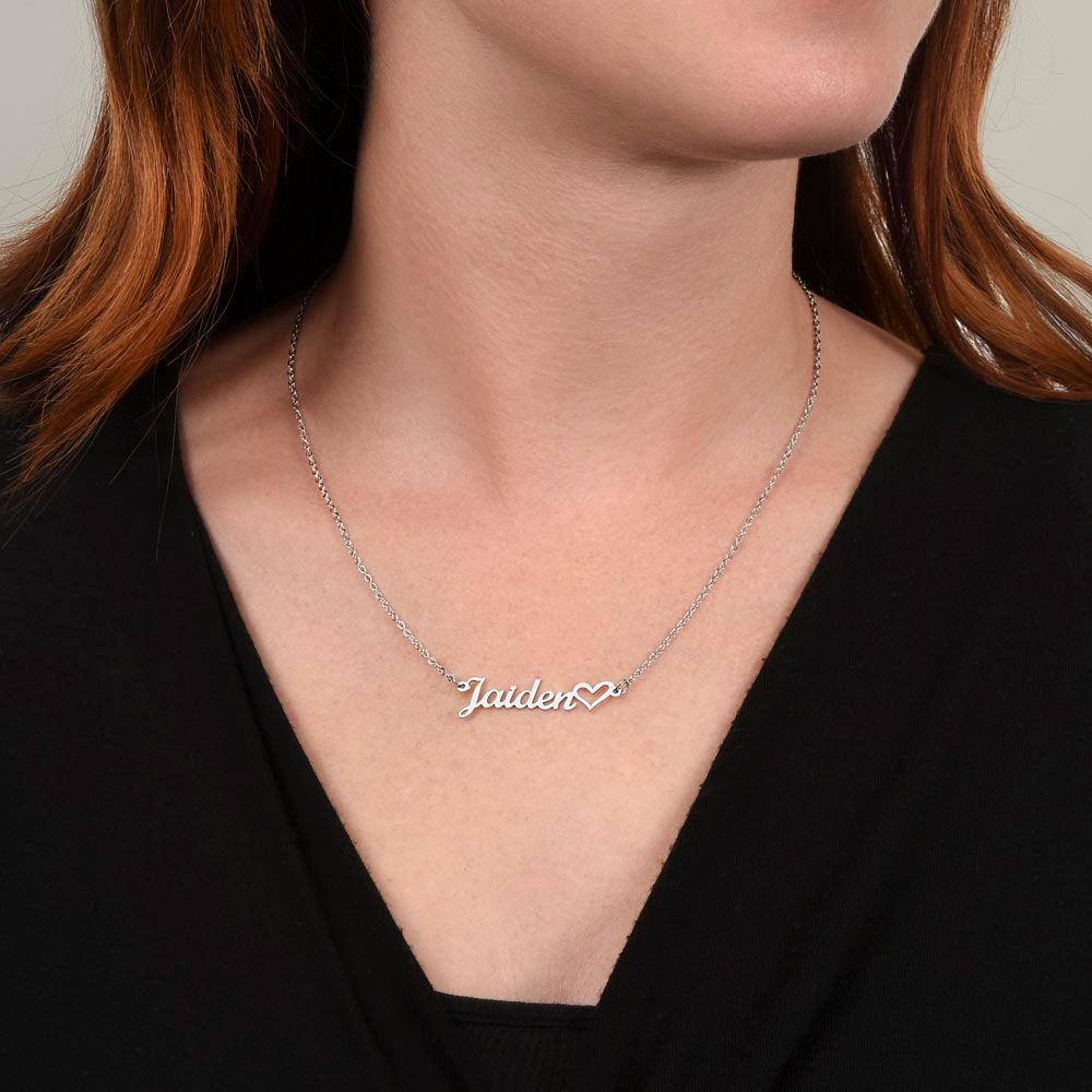 Custom Name With Heart Necklace-Jewelry-NEVANNA