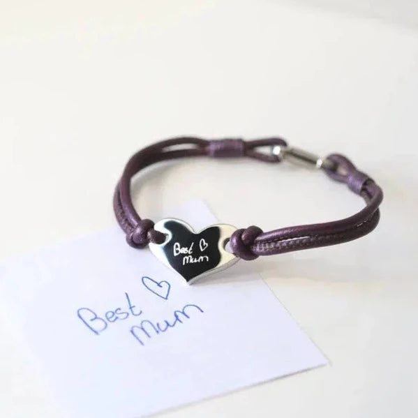 Handwriting Hearts Forever Bracelet-Bracelets-NEVANNA