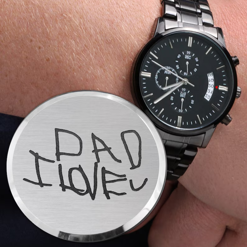 Luxury Custom Handwriting Engraved Watch-NEVANNA