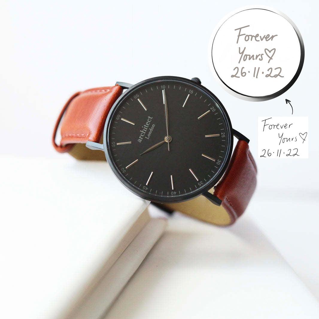 Men's Minimalist Watch - Complimentary Engraving With Your Own Handwriting-NEVANNA
