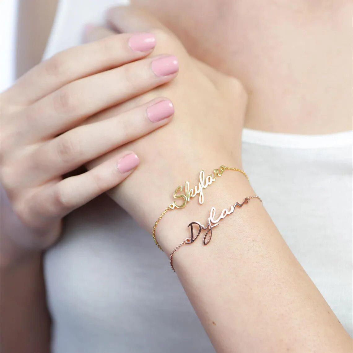 Personalized Handwriting Bracelet-Bracelets-NEVANNA