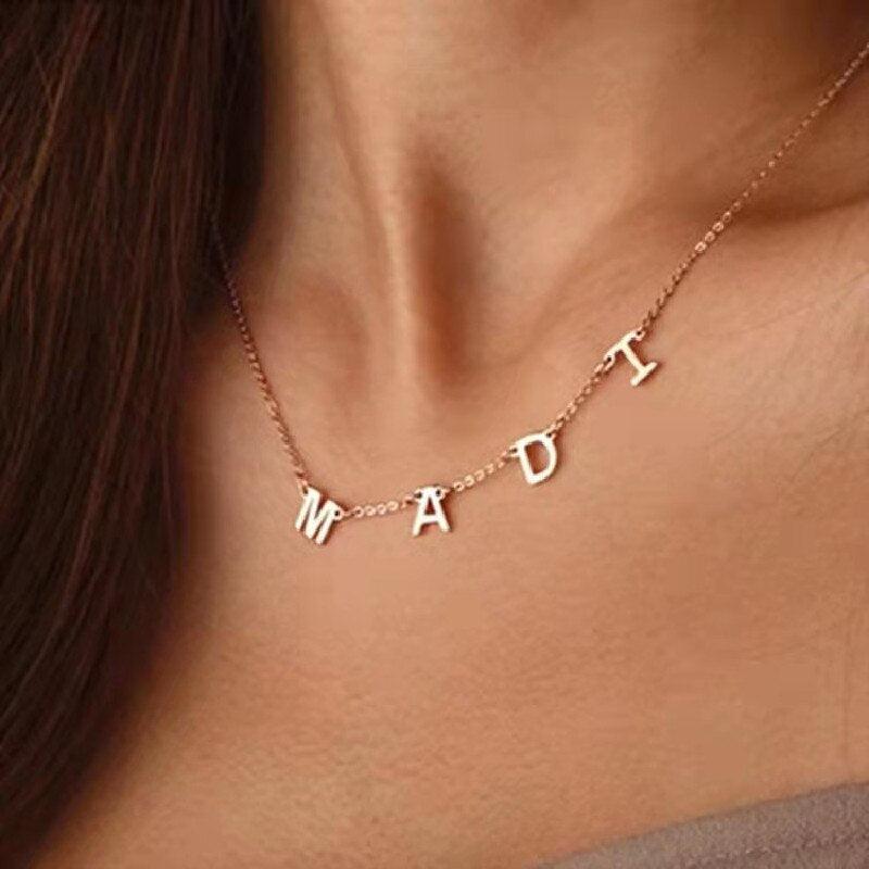 Stainless Steel Personalized Name Necklace-Necklaces-NEVANNA