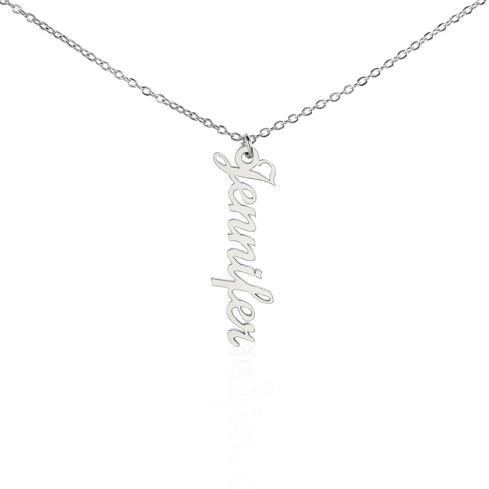 Vertical Custom Name Necklace-Jewelry-NEVANNA