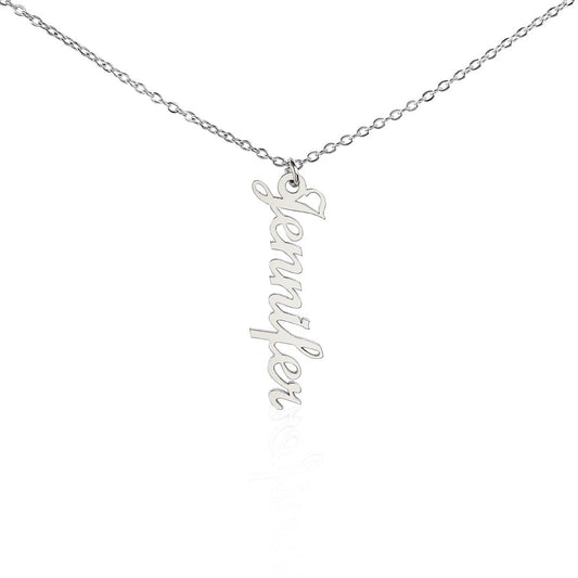 Vertical Custom Name Necklace-Jewelry-NEVANNA