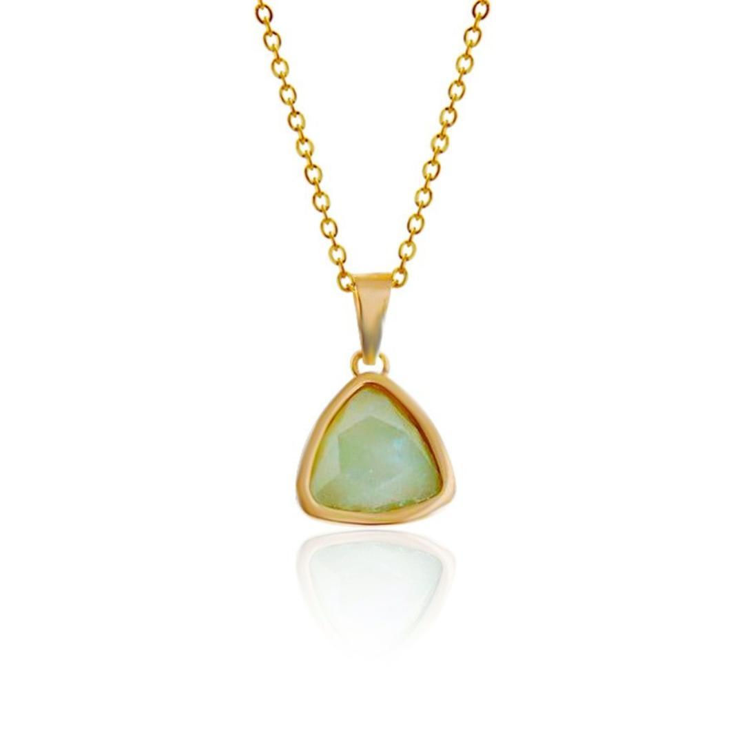 18K Gold-Plated Aventurine Necklace-Necklaces-NEVANNA