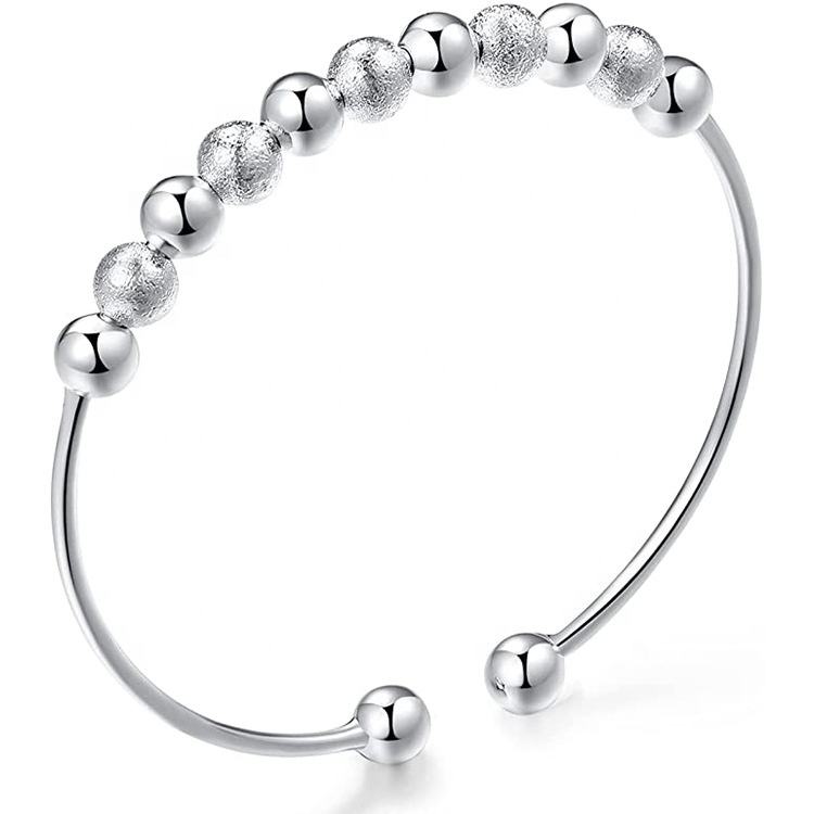 Anti-Anxiety Bead Spinner Bangle-Bracelets-NEVANNA