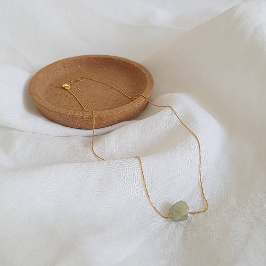 Aquamarine - 14k Gold Plated Necklace-Necklace-NEVANNA