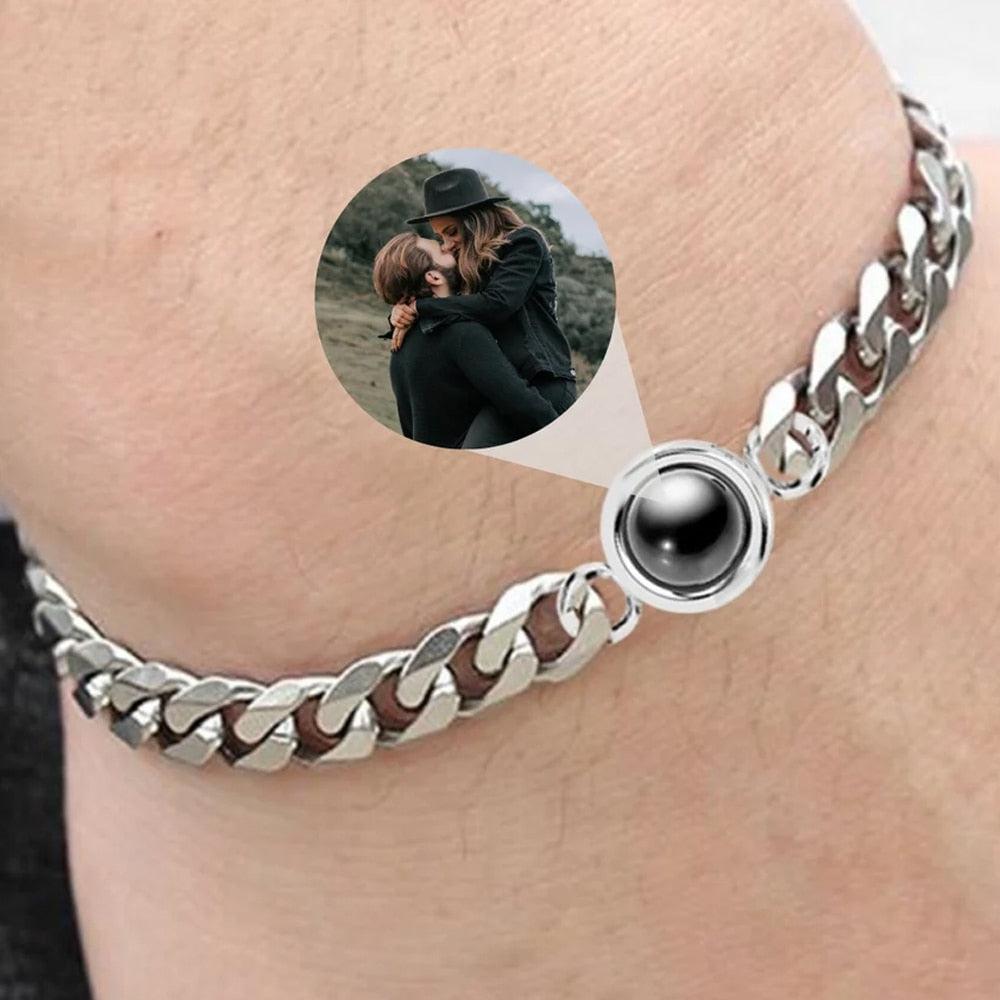 Custom Photo Projection Cuban Bracelet-Bracelets-NEVANNA