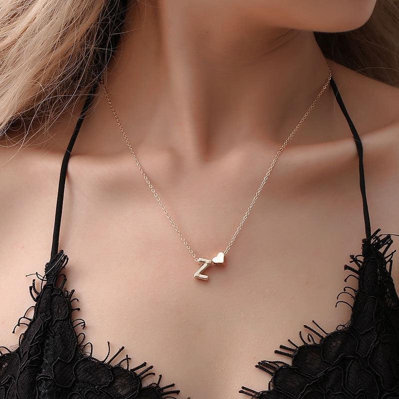 Dainty Initial Necklace-Necklaces-NEVANNA