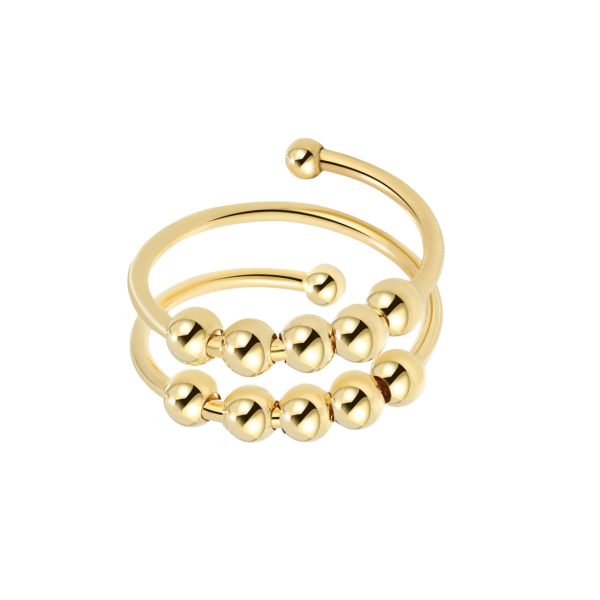 Double Layer Adjustable Anxiety Ring-Rings-NEVANNA