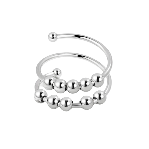 Double Layer Adjustable Anxiety Ring-Rings-NEVANNA