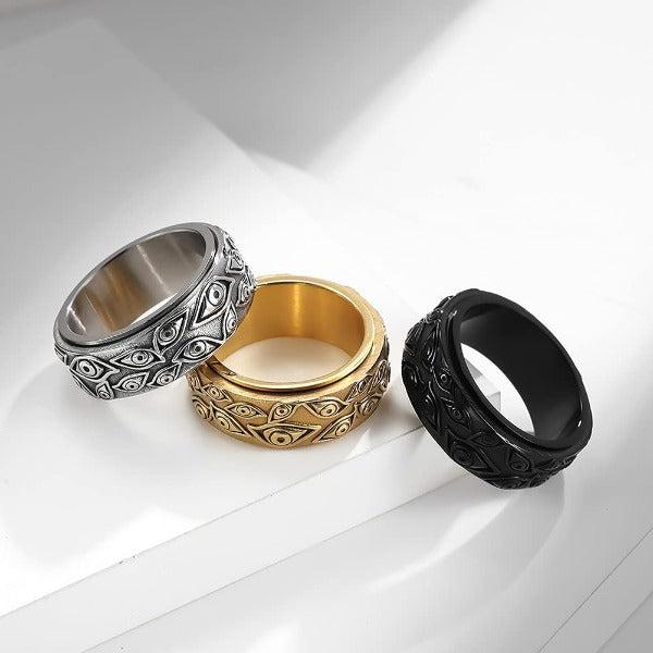 Eye of God Fidget Spinner Ring-Rings-NEVANNA