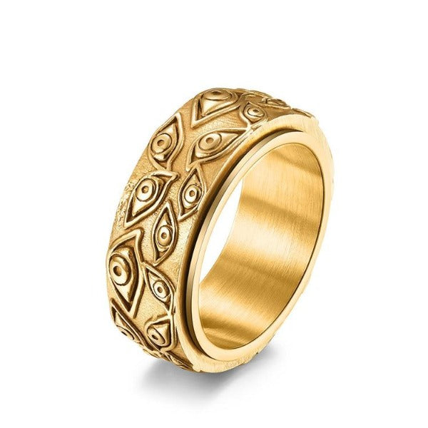 Eye of God Fidget Spinner Ring-Rings-NEVANNA