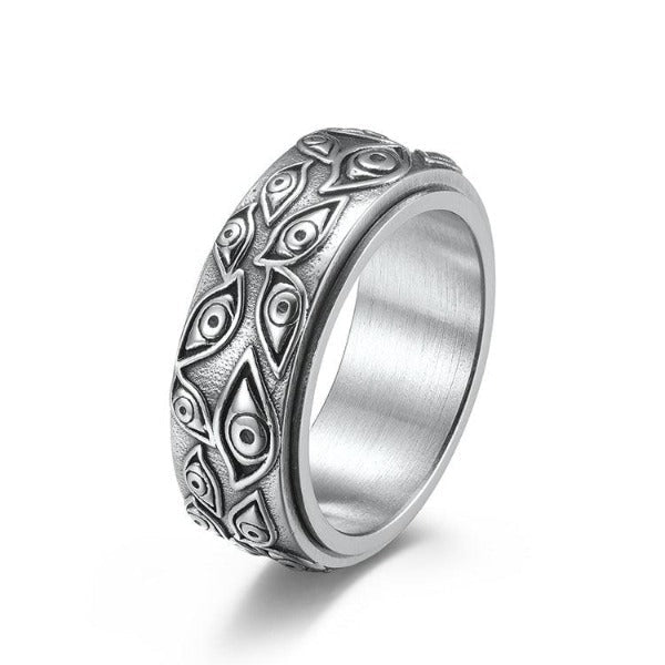 Eye of God Fidget Spinner Ring-Rings-NEVANNA